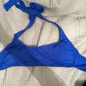 Blue bikini top